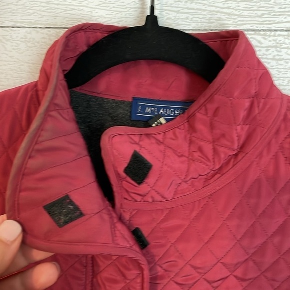 J. McLaughlin Women's Mauve Quilted Fleece Lined Full Zip Jacket Size Medium - Picture 6 of 14